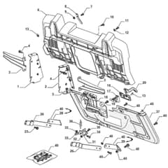 Cobra BT84HCB - Tractor Rear Plate Diagram