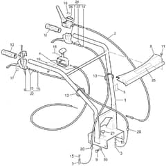 BTR 340 K - Bertolini Transporter Handlebar Diagram