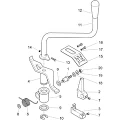 BTR 450 - Bertolini Transporter Selector swicth 3+1 Diagram