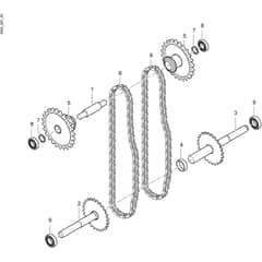 BTR 550 D (HYDRO) - Bertolini Transporter Chains Diagram