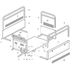 BTR 550 - Bertolini Transporter Tail lift (Fixed) Diagram