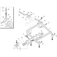 BTS 50 (K800H) - Bertolini Flail Mower Rotor (Complete) Diagram