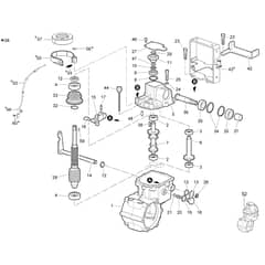 BTS 50 (K800H) - Bertolini Flail Mower Speed gears of the gearbox 1 Diagram