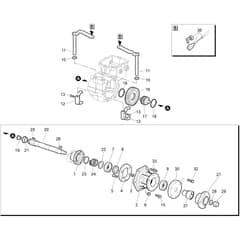 BTS 50 (K800H) - Bertolini Flail Mower Speed gears of the gearbox 2 Diagram
