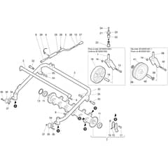 BTS 65 - Bertolini Flail Mower Cutting unit (Rotor) Diagram