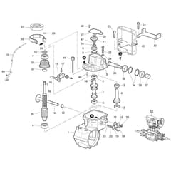 BTS 80 - 2025 - Bertolini Flail Mower Speed gears of the change - with brake from sn B133181826 Diagram