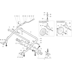 BTS 80 - Bertolini Flail Mower Cutting unit (Rotor) Diagram