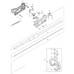 Makita BUN490 - 490mm Crdlss Pole Hdg Trimmer - Power Tool 01 Diagram