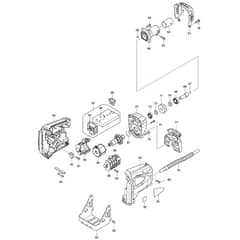 Makita BUN490 - 490mm Crdlss Pole Hdg Trimmer - Power Tool 02 Diagram
