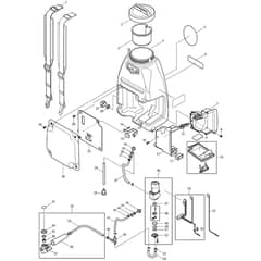 Makita BVF154 - Cordless Garden Sprayer - Power Tool Diagram
