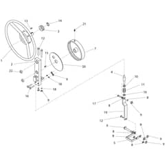 Belle BWE 150-200-250 - Handwheel Assembly (BWE-150-150J-200-200J-250-250J)