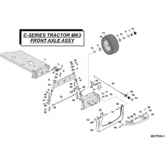 Countax C300 - From 01-01-2008 To 31-12-2008 - 01 Front Axle