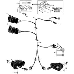 Countax C400 - From 01-01-2003 To 01-09-2003 - 25 He Wiring Loom 1998