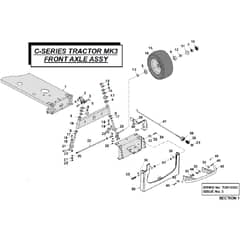 Countax C400 - From 01-01-2003 To 31-12-2007 - 01 Front Axle