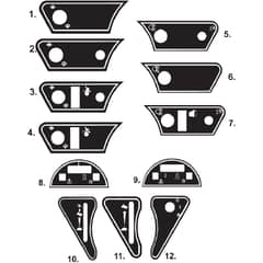 Countax C400 - From 01-01-2004 To 01-01-2009 - 18 Dash Decals
