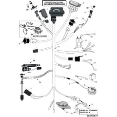 Countax C400 - From 01-01-2008 To 31-12-2008 - 11 Dial Height Wiring Loom