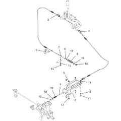 Countax C40 - From 25-03-2019 - 14 Hand Brake And Pedal Cables