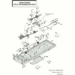 Countax C500H Honda Engine - From 01-01-2011 To 31-12-2011 - 6 PTO Transmission Assy