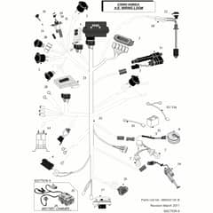 Countax C500H Honda Engine - From 01-01-2011 To 31-12-2011 - 9 H E Wiring Loom