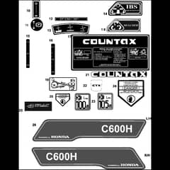 Countax C600 4Wd - From 01-01-2006 To 01-01-2008 - 14 Decals