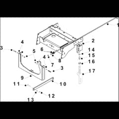 Countax C600 4Wd - From 01-01-2006 To 01-01-2008 - 14A Deck Tension And Chassis Front