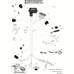 Countax C600 4Wd Kawasaki Engine - From 01-01-2011 To 01-12-2013 - 8 Wiring Loom