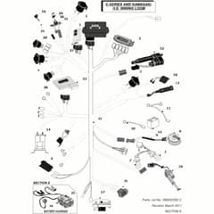 Countax C600 4Wd Kawasaki Engine - From 01-01-2011 To 01-12-2013 - 9 Wiring Loom