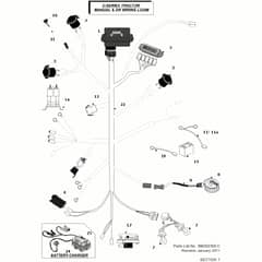 Countax C600H Kawasaki Engine - From 01-01-2011 To 31-12-2013 - 8 Wiring Loom