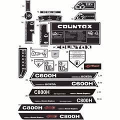 Countax C800 4Wd - From 01-01-2006 To 01-01-2008 - 13 Decals