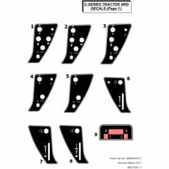 Countax C800 4Wd Kawasaki Engine - From 01-01-2011 To 01-12-2013 - 12 Decals