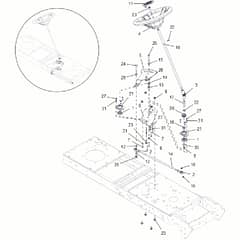 Countax C80 - From A0328984 06-04-2016 - 4 Steering Assy