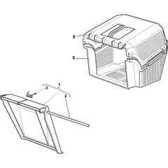 CA 504 TRHM - 2009 - 295503031/CN - Castel Garden Rotary Mower Grass Catcher Diagram
