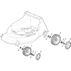 CA 534 TRHM - 2009 - 292163031/CN - Castel Garden Rotary Mower Wheels and Hub Caps Diagram