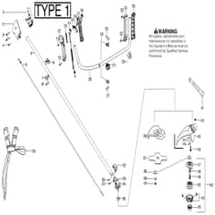 McCulloch CABRIO 433B - 952715746 - 2010-07 - Shaft & Handle (2) Parts Diagram