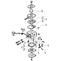 McCulloch CABRIO PLUS 347 L - 2008-06 - Carburettor (2) Parts Diagram