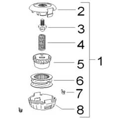McCulloch CABRIO PLUS 437L PREFIX 02 - 2007-01 - Cutting Equipment (2) Parts Diagram