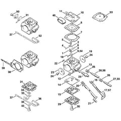 Genuine Stihl 044 / N - Carburetor C3M-S5, S24, S5, S20, S22, S23