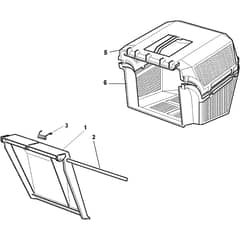 CASTEL PLUS - 2004 - 292153523/Y - Castel Garden Rotary Mower Grass Catcher Diagram