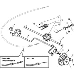 CASTEL PLUS - 2004 - 292153643/Y - Castel Garden Rotary Mower Transmission Diagram