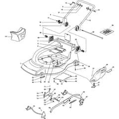 CASTEL PLUS - 2004 - 295504893/Y - Castel Garden Rotary Mower Deck and Height Adjusting Diagram