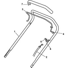 CASTEL PLUS - 2004 - 295504893/Y - Castel Garden Rotary Mower Handle Upper Part Diagram