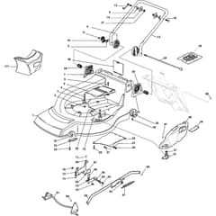CASTEL PLUS - 2004 - 295506993/Y - Castel Garden Rotary Mower Deck and Height Adjusting Diagram
