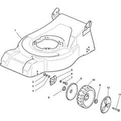 CG 414-T - 2005 - 293196016/05 - Castel Garden Rotary Mower Deck and Height Adjusting Diagram