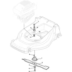 CG 434 - G - 2005 - 297430043/PL - Castel Garden Rotary Mower Blade Diagram