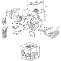CG 434 - G - 2005 - 297430043/PL - Castel Garden Rotary Mower Engine - ST. SV150 Diagram