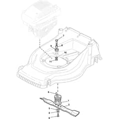 CG 434 TR - G - 2010 - 297431046/SP7 - Castel Garden Rotary Mower Blade Diagram