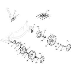 CG 434 TR - G - 2010 - 297431046/SP7 - Castel Garden Rotary Mower Wheels and Hub Caps Diagram