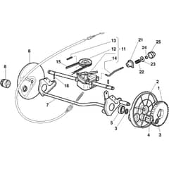 CG 448 TR - 2008 - 298506047/GI7 - Castel Garden Rotary Mower Transmission Diagram