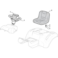 CG 98 SD - 2019-2025 - 2T0515463/C19 - Castel Garden Ride On Mower Seat Diagram
