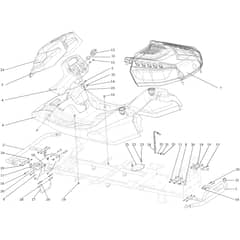 CHEYENNE 23 (B&S) - 2024 - Oleo-Mac Ride On Mower Body Diagram